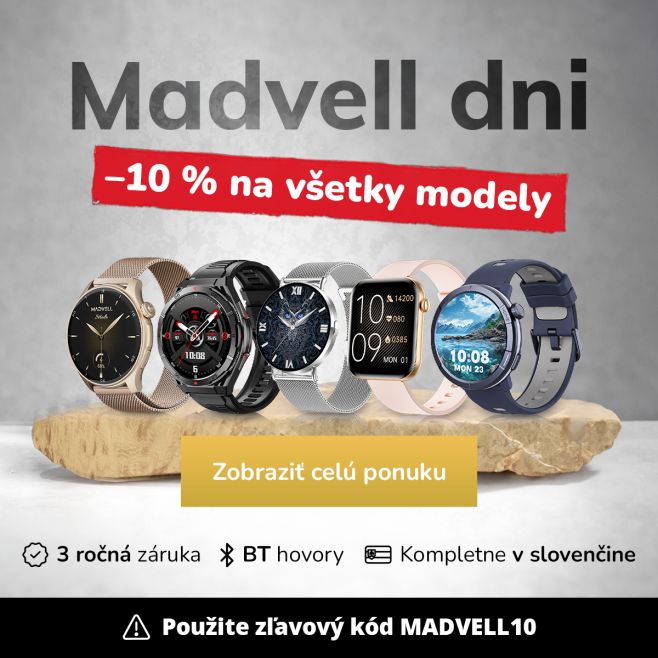 ✨ MADVELL DNI sú tu! ✨ Nakúpte hodinky ⌚, slúchadlá 🎧 aj príslušenstvo za skvelé ceny! Stačí zadať kód v košíku MADVELL10...